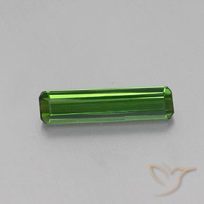 2.20ct 자연스러운 포레스트 그린 전기석, 에메랄드 컷, VVS