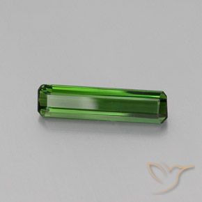 2.20캐럿 천연 포레스트 그린 전기석, 옥타곤 / 에메랄드 컷, VVS