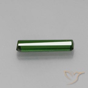 2.20캐럿 천연 포레스트 그린 전기석, 옥타곤 / 에메랄드 컷, VVS