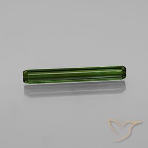 2.25ct 자연스러운 흙빛 녹색 전기석, 에메랄드 컷, VVS