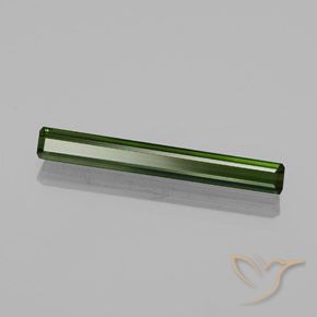 2.65캐럿 천연 짙은 녹색 전기석, 옥타곤 / 에메랄드 컷, VVS