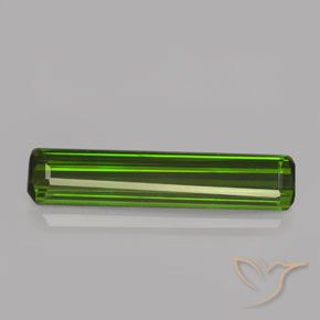 1.98ct 자연스러운 포레스트 그린 전기석, 에메랄드 컷, VVS-VS