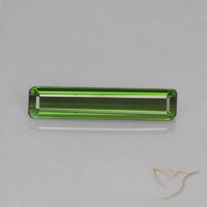 1.48ct 자연스러운 포레스트 그린 전기석, 에메랄드 컷, VS