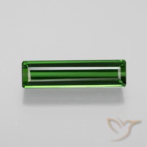 1.60ct 자연스러운 포레스트 그린 전기석, 에메랄드 컷, VVS