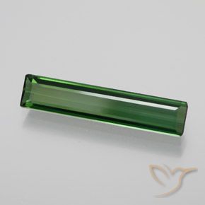 1.72캐럿 천연 미디엄 그린 전기석, 옥타곤 / 에메랄드 컷, VVS