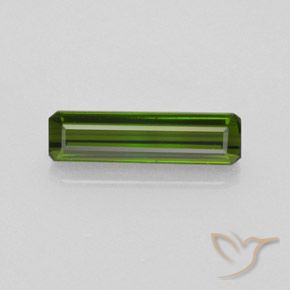 1.89ct 자연스러운 짙은 녹색 전기석, 에메랄드 컷, VVS