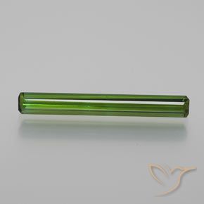 1.27ct 자연스러운 흙빛 녹색 전기석, 에메랄드 컷, VS