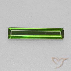 1.84ct 자연스러운 포레스트 그린 전기석, 에메랄드 컷, VVS-VS