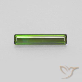 1.49ct 자연스러운 미디엄 그린 전기석, 에메랄드 컷, VVS