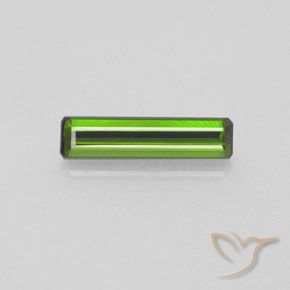 1.72ct 자연스러운 포레스트 그린 전기석, 에메랄드 컷, VVS