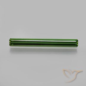 1.34ct 자연스러운 짙은 녹색 전기석, 에메랄드 컷, VVS-VS