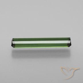 1.14캐럿 천연 흙빛 녹색 전기석, 옥타곤 / 에메랄드 컷, VVS