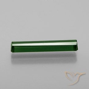 1.35캐럿 천연 짙은 녹색 전기석, 옥타곤 / 에메랄드 컷, VVS-VS