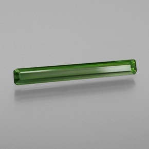 1.14캐럿 천연 포레스트 그린 투르말린, 에메랄드 컷, 20.8×2.8 mm, VS