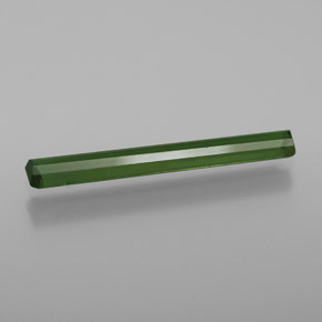 1.14캐럿 천연 포레스트 그린 투르말린, 에메랄드 컷, 20.8×2.8 mm, VS
