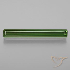 1.92ct 자연스러운 포레스트 그린 전기석, 에메랄드 컷, VVS-VS