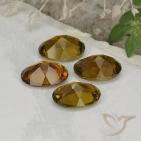 3.01캐럿 천연 웜 브라운 전기석 보석, 타원형, VVS-VS