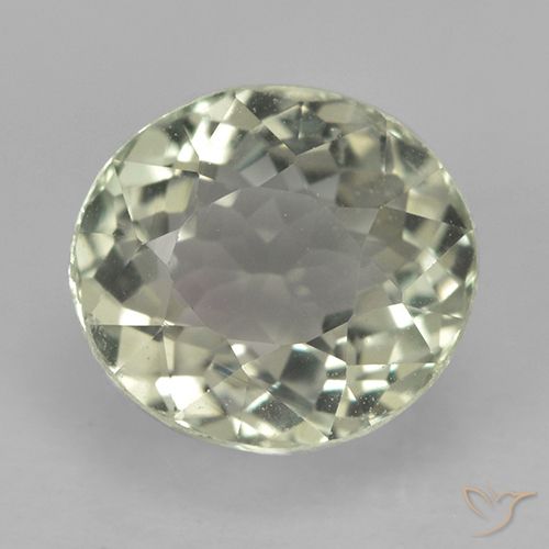 2.01ct 자연스러운 매우 밝은 녹색 전기석, 타원형, VVS-VS