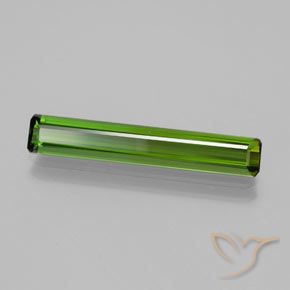 2.54캐럿 천연 딥그린 전기석, 옥타곤 / 에메랄드 컷, VVS