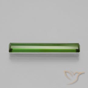 2.54캐럿 천연 딥그린 전기석, 옥타곤 / 에메랄드 컷, VVS