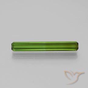 2.03ct 자연스러운 미디엄 그린 전기석, 에메랄드 컷, VVS