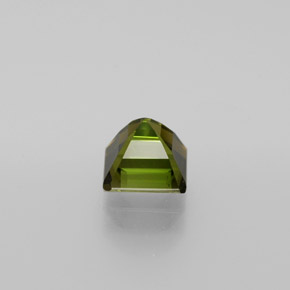 1.45캐럿 천연 갈색을 띤 녹색 투르말린, 에메랄드 컷, VS