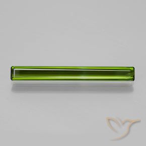 2.38ct 자연스러운 미디엄 그린 전기석, 에메랄드 컷, VVS-VS