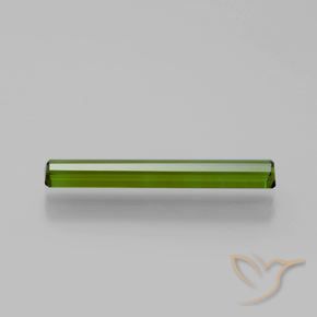 1.13캐럿 천연 미디엄 그린 투르말린, 에메랄드 컷, VVS-VS