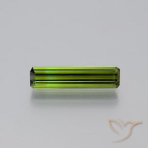 1.97ct 자연스러운 딥그린 전기석, 에메랄드 컷, VVS-VS