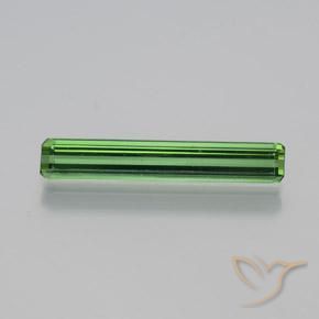1.81ct 자연스러운 미디엄 그린 전기석, 에메랄드 컷, VS