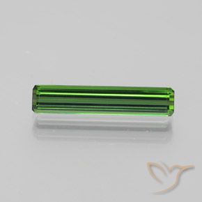 1.45ct 자연스러운 짙은 녹색 전기석, 에메랄드 컷, VVS-VS