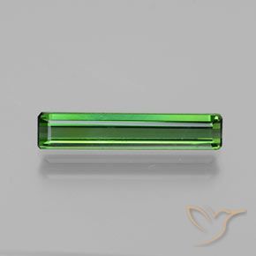 1.42ct 자연스러운 미디엄 그린 전기석, 에메랄드 컷, VS