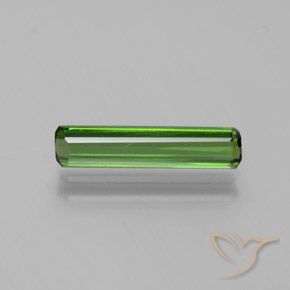 1.18ct 자연스러운 포레스트 그린 전기석, 에메랄드 컷, VVS-VS