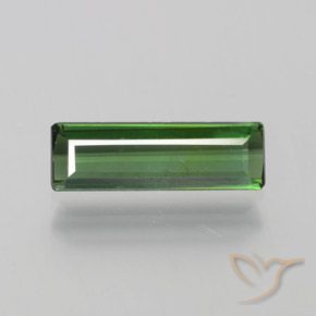 1.05ct 자연스러운 녹색 전기석, 에메랄드 컷, VS