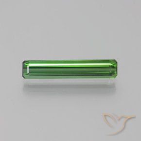 1.76ct 자연스러운 녹색 전기석, 에메랄드 컷, VVS-VS