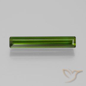 1.43ct 자연스러운 딥그린 전기석, 에메랄드 컷, VVS
