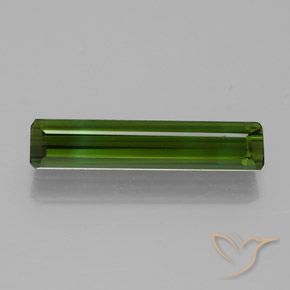 1.51ct 자연스러운 딥그린 전기석, 에메랄드 컷, VVS-VS