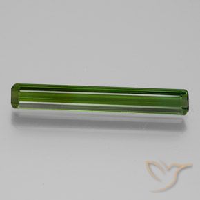 1.95ct 자연스러운 딥 포레스트 그린 전기석, 에메랄드 컷, VVS-VS