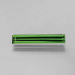 1.38캐럿 천연 딥그린 투르말린, 에메랄드 컷, VS