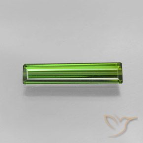 1.93ct 자연스러운 미디엄 그린 전기석, 에메랄드 컷, VVS-VS
