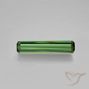 1.42ct 자연스러운 녹색 전기석, 에메랄드 컷, VVS-VS