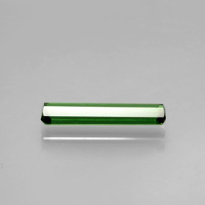 1.05캐럿 천연 다크 그린 투르말린, 에메랄드 컷, VVS-VS