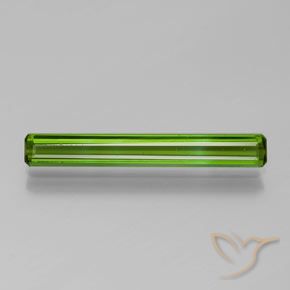 1.52ct 자연스러운 미디엄 그린 전기석, 에메랄드 컷, VVS-VS