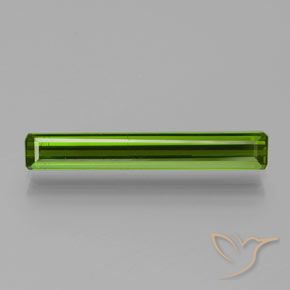 1.88ct 자연스러운 미디엄 그린 전기석, 에메랄드 컷, VS-SI