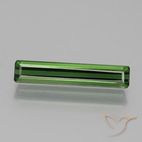 1.73ct 자연스러운 짙은 녹색 전기석, 에메랄드 컷, VVS-VS