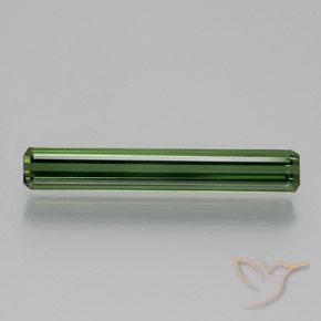 1.26ct 자연스러운 포레스트 그린 전기석, 에메랄드 컷, VS