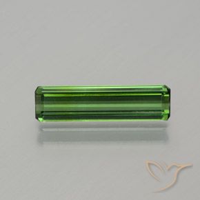 1.17ct 자연스러운 포레스트 그린 전기석, 에메랄드 컷, VS