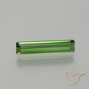 1.01ct 자연스러운 포레스트 그린 전기석, 에메랄드 컷, VVS-VS