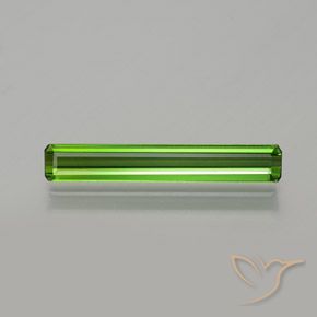 1.24ct 자연스러운 미디엄 그린 전기석, 에메랄드 컷, VVS-VS