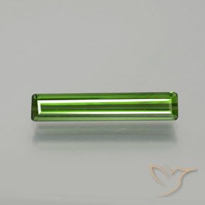 1.85ct 자연스러운 미디엄 그린 전기석, 에메랄드 컷, VVS-VS